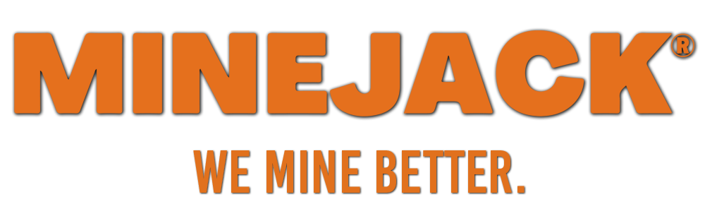MINEJACK® Logo - We Mine Better. Formerly Marcotte Mining